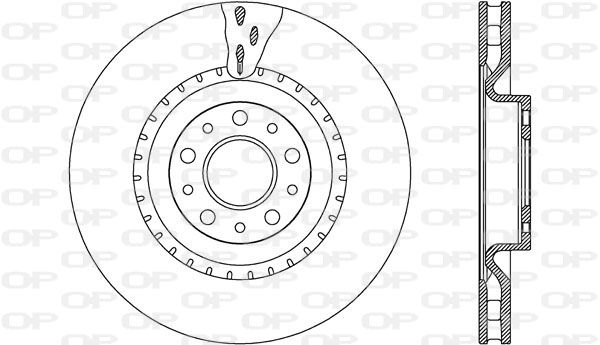 OPEN PARTS Тормозной диск BDA2634.20